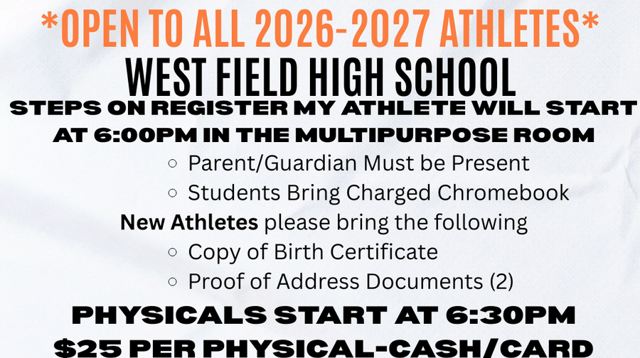2026-2027 Athletic Physicals & Registration Night